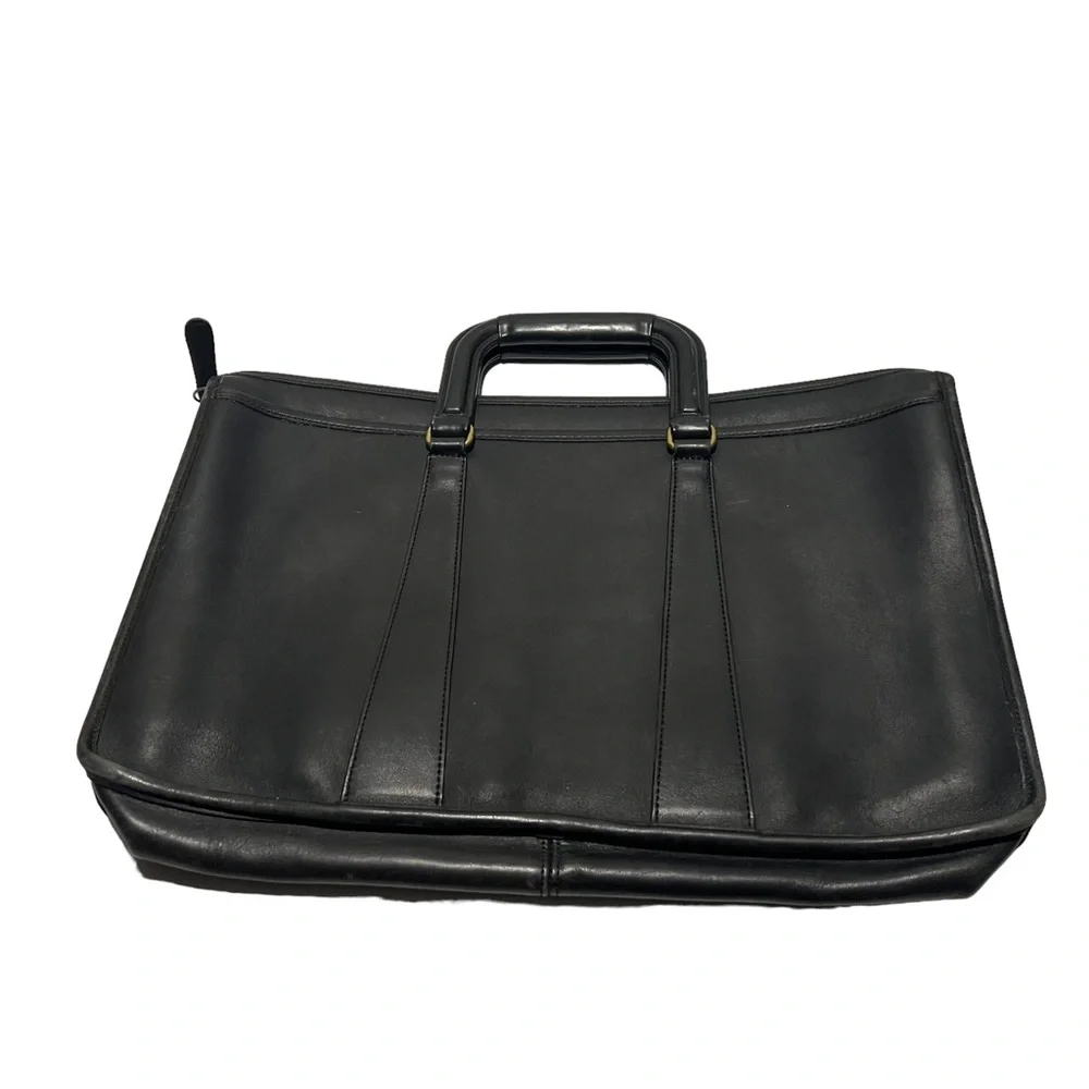 Coach vintage embassy briefcase black leather 5283